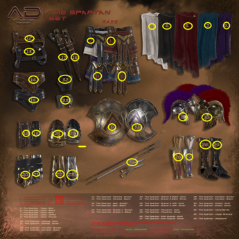 Second Life Marketplace - [AD] - The Spartan SET full+rares BELLEZA
